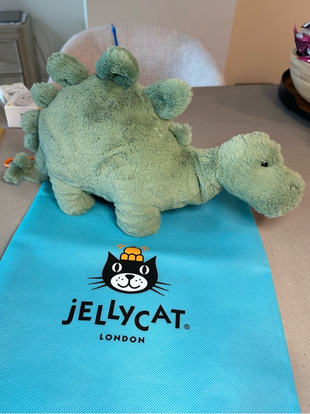 Retired Jellycat Fossily Stegosaurus, Medium